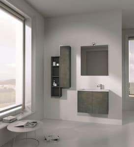 Singoli S 01, Bathroom furniture, with integrated sink