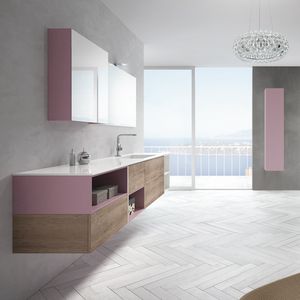 STR8 comp. 16, Bathroom furniture modern, with compartments and drawers