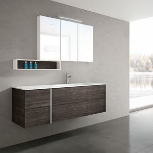STR8 comp. 20, Bathroom cabinet contemporary, with top in Mineralmarble