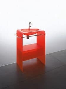 Tor-Off, Acrylic sink, with storage, in various colors