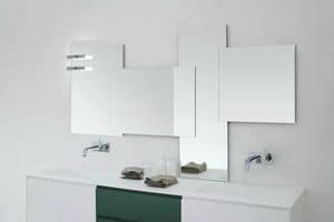 Composed mirrors, Modular bathroom mirrors