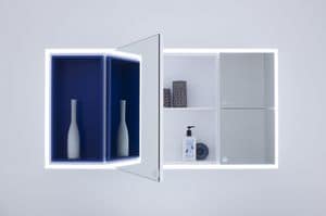 Joy mirror, Practical storage mirror for bathroom