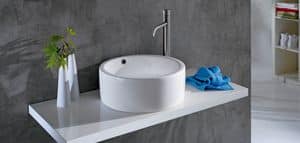 BOLD RING BASIN, Washbasin in ceramic with big edges