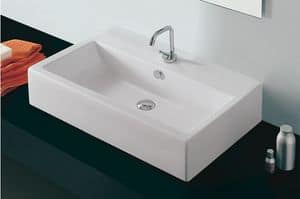 CHEREL, One tap hole washbasin with overflow