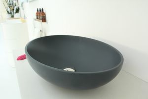 Color oval washbasin, Oval washbasin made of Solitex