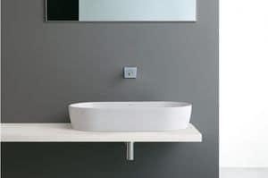 COVER 70, Top washbasin without overflow