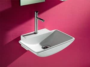 FINE DINGHY BASIN, Small washbasin in ceramic