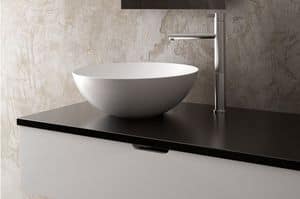 KASSEL, Scratch-proof and stain-proof basin, ceramic
