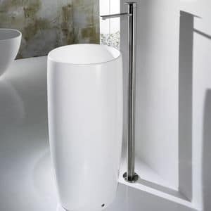 PILLAR ONE BASIN, Freestanding washbasin in ceramic