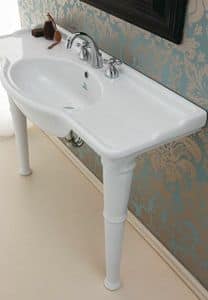 ROYAL CONSOLLE 105, Washbasin with overflow, with feet