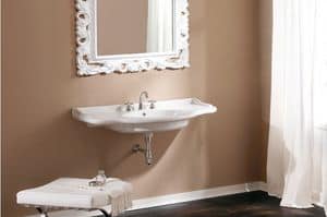 ROYAL CONSOLLE 85, Ceramic washbasin, wall hung or cabinet basin or with legs