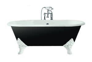Carlton, Classic style bathtub with feet made of cast iron