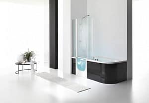 For All, Modern tub with access door in glass