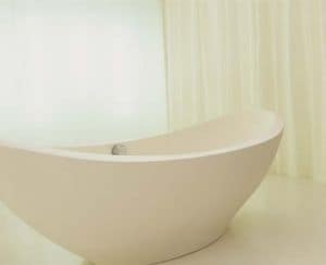 Lavasca, Free-standing bathtub, in resin titanic