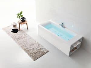Mode, Modern bathtub, practical storage compartments