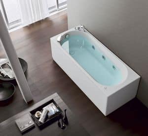 Nova 170x70, Modern bathtub, digital functions, 6 whirlpool jets