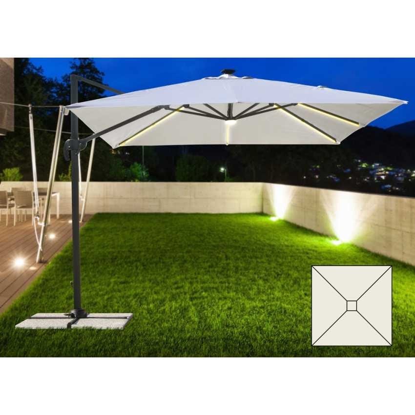 Led Light And Integrated Solar Panel, Solar Lights For Garden Umbrella