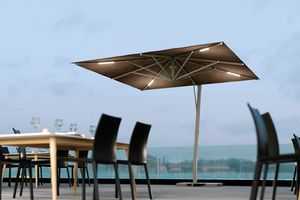 Marte, Parasol with lateral arm in aluminum