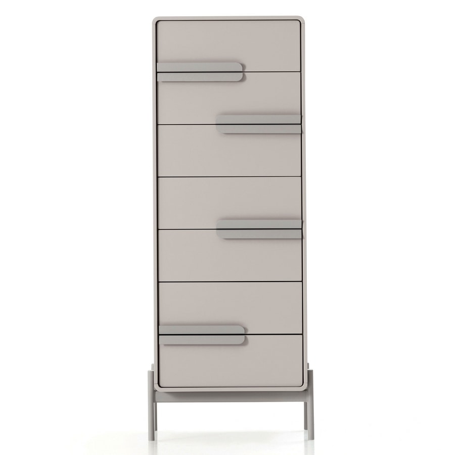 Perseo Art. 464  - 465, High chest of drawers for bedroom