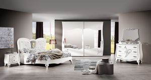 Alessia bedroom, White baroque bedroom