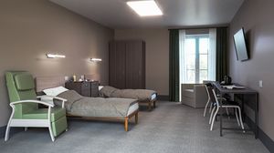 Art. 30937 Nuvola hotel room set, Furnishings for nursing home and RSA rooms