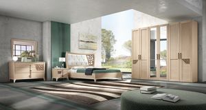 Chiara bedroom, Double room in natural wood