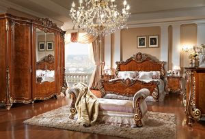 Firenze, Classic bedroom furniture in briar