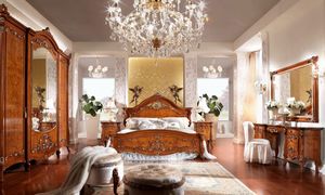 Prestige Plus, Classic Italian style bedroom, in ash wood