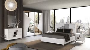 Veronica, Elegant modern bedroom in white ash finish