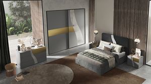 Wave titanio, Modern furniture for double bedroom
