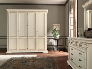Art. 71BO04AR, Wooden wardrobe for bedroom in classic style