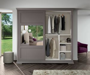 Art. 92114, Wardrobe with mirrored sliding doors