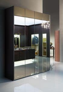 ATLANTE SEVENTY comp.03, Wardrobe with mirrored doors, in various sizes