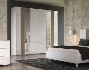 Carol, Lacquered wardrobe, with two sliding doors