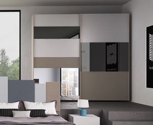 Dedalo, Sliding wardrobe with a modern design