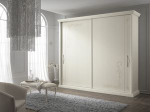 Dior wardrobe, Wardrobe with sliding doors, with a soft decoration