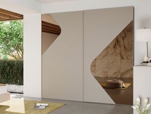 Dora wardrobe, Sliding wardrobe with mirror doors