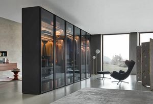 Scrigno, Wardrobe with glass doors