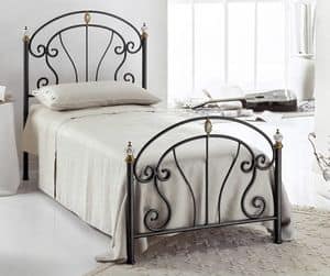 Bolero Single Bed, Single bed in iron,for modern bedrooms