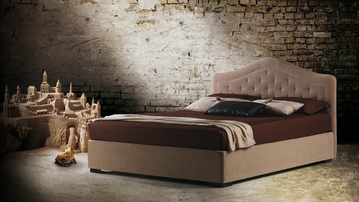 Bora, Classic taste bed with quilted headboard
