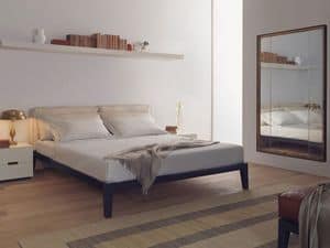 Caresse Fly bed, Double bed with plywood frame, to hotel room