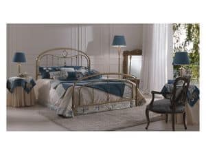 CRISTINA 1397, Classic brass double bed for hotel rooms