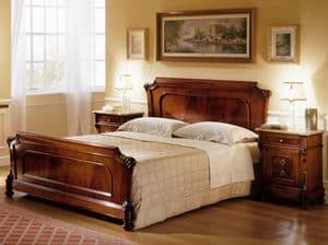 D'Este bed, Hand-carved beds, for Classic luxury bedroom