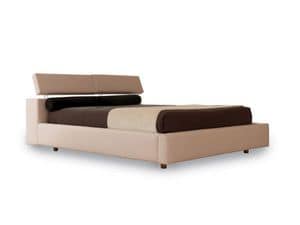 Dream, Bed with headboard with movement raised headrest