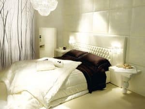 Fashion, Classic contemporary bed, tufted headboard
