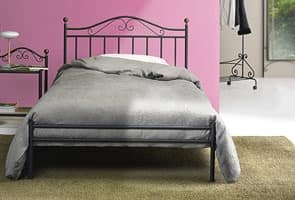 Giulia 120, Classic bed in iron, for Traditional Bedroom