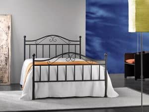 Giusy 120, Double metal bed, for Classic bedroom
