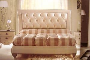 Turandot, Double bed for bedrooms, classic, tufted