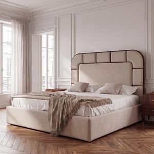 CANALETTO CANALE / bed, Padded bed, with storage compartment