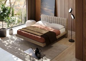 Cocos, Suspended padded bed with almost invisible storage
